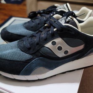 Saucony Shadow 6000 Running Shoe. Navy/Silver, Men's Size11